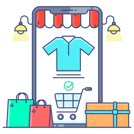 Mobile shopping - Free commerce and shopping icons