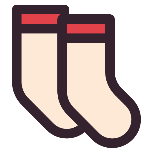 Socks Generic Outline Color icon