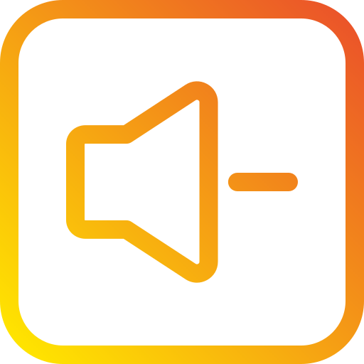 Decrease Volume Generic Gradient Icon