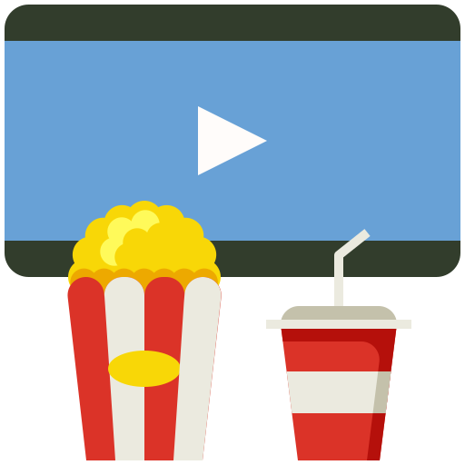 Watching a movie - Free cinema icons