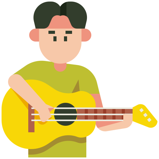 guitarrista icono gratis