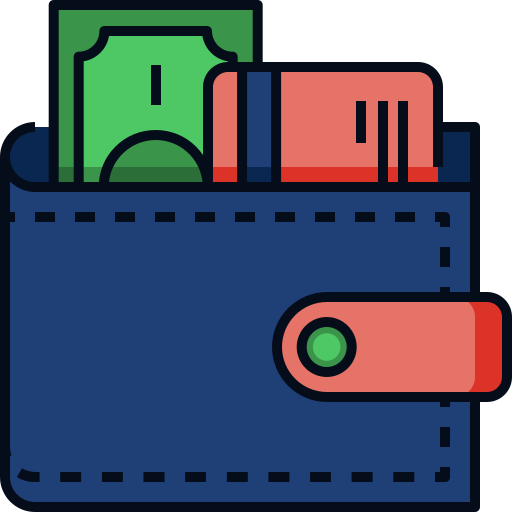 Wallet Generic Outline Color icon