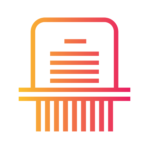 Paper shredder free icon
