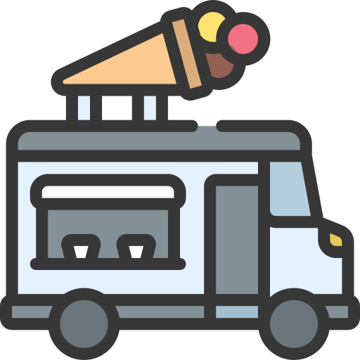 Ice cream truck Juicy Fish Soft-fill icon