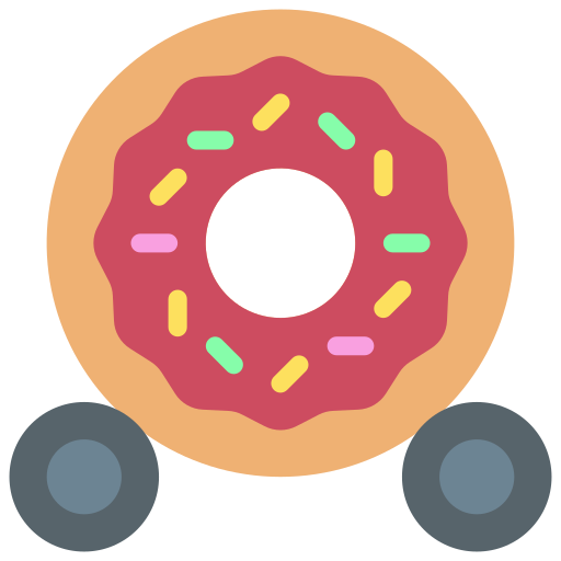 camión de donas icono gratis