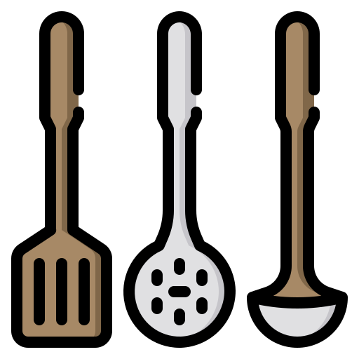 Kitchen tools Catkuro Lineal Color icon