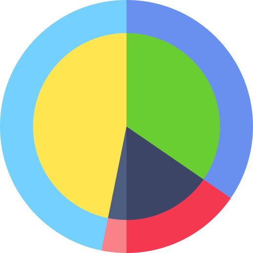 gráfico circular icono gratis