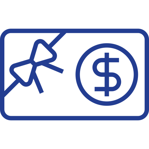 tarjeta de regalo icono gratis