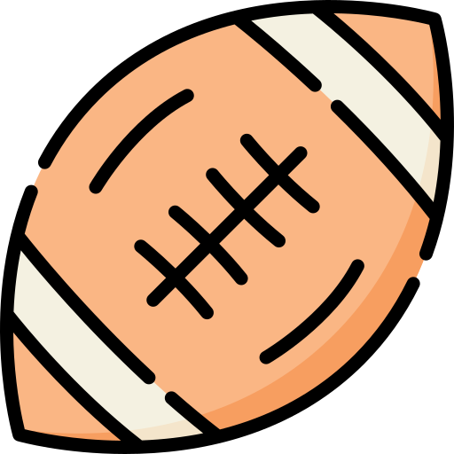 pelota de rugby icono gratis