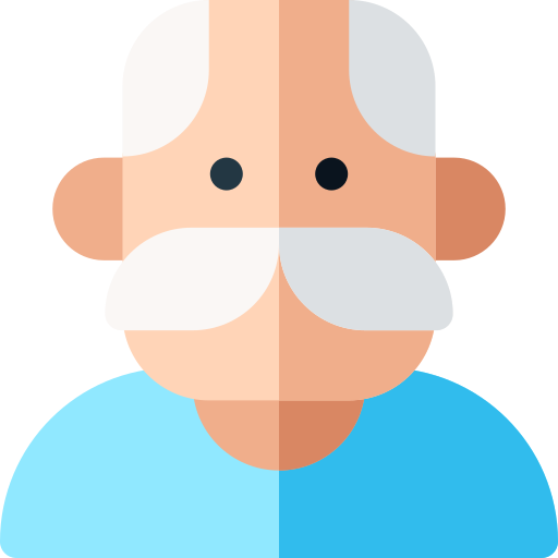 Old man Basic Rounded Flat icon