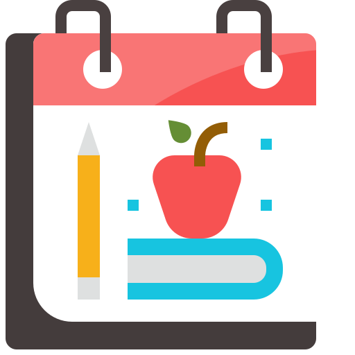 Back to school - Free time and date icons