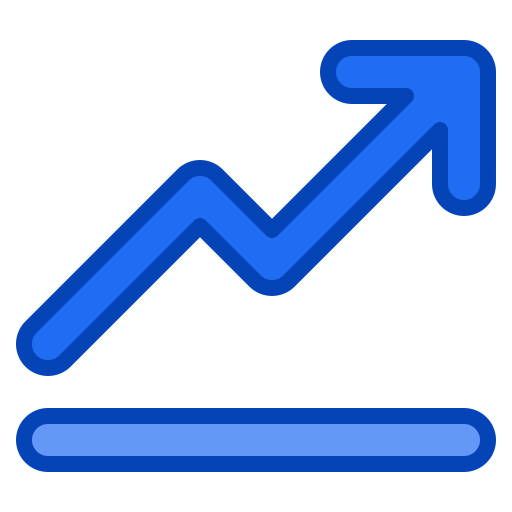 Graph Generic Blue Icon