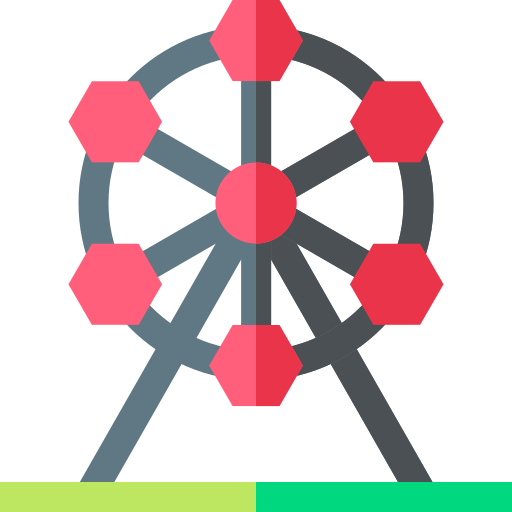 rueda de la fortuna icono gratis