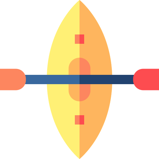 Kayak Basic Straight Flat Icon