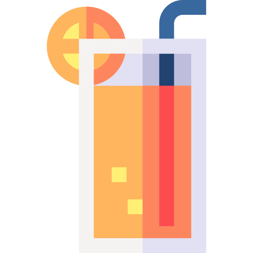 Orange juice Basic Straight Flat icon