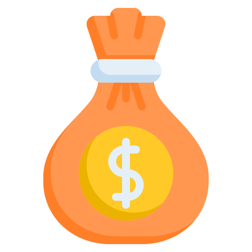 sac d'argent Icône gratuit