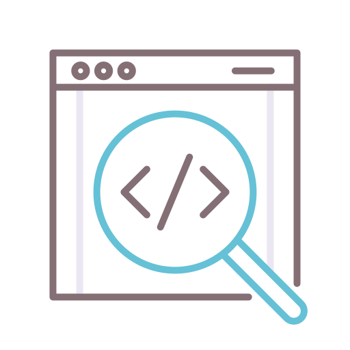 revisión de código icono gratis