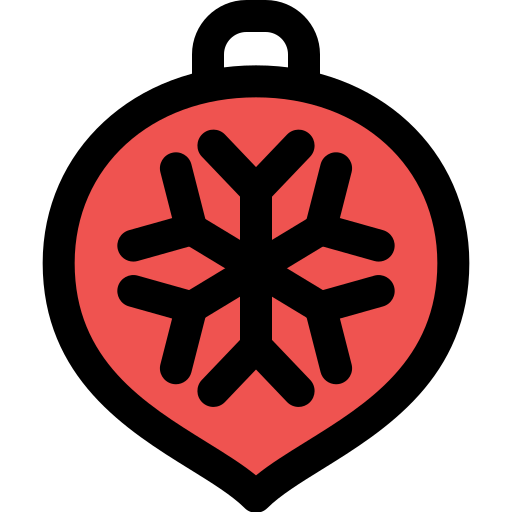 Snow flake Pixel Perfect Lineal Color icon