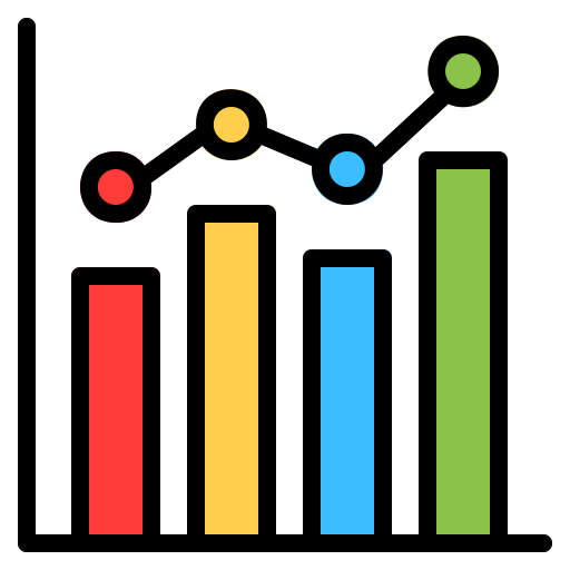 Bar chart Generic Outline Color icon