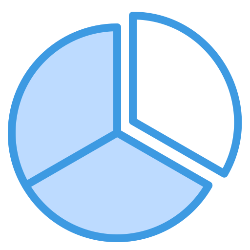 Pie chart Generic Blue icon