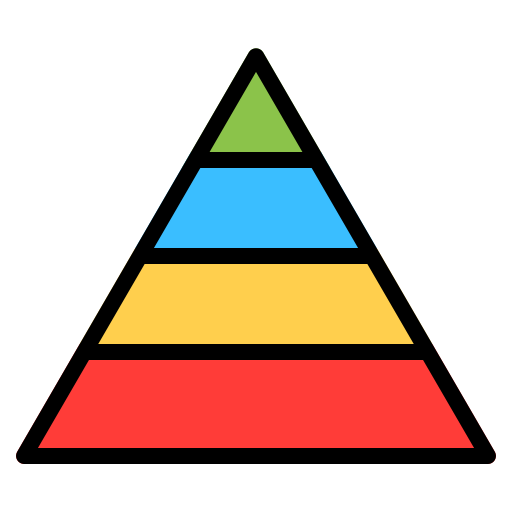 Pyramid chart - Free business icons