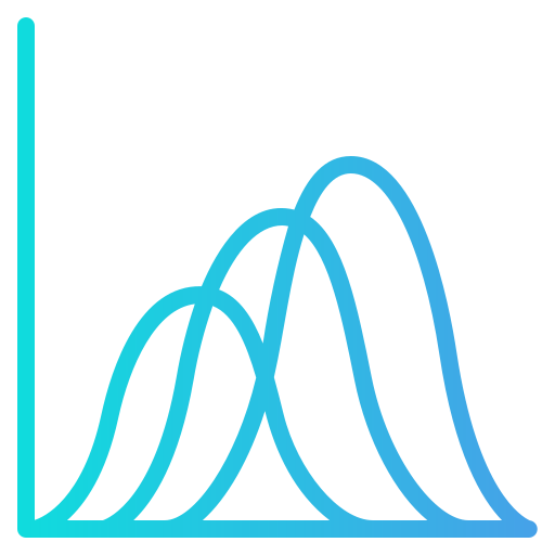 gráfico de ondas icono gratis