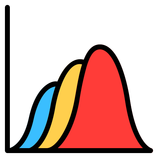 gráfico de ondas icono gratis