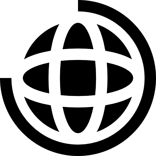 Earth globe Basic Straight Filled icon