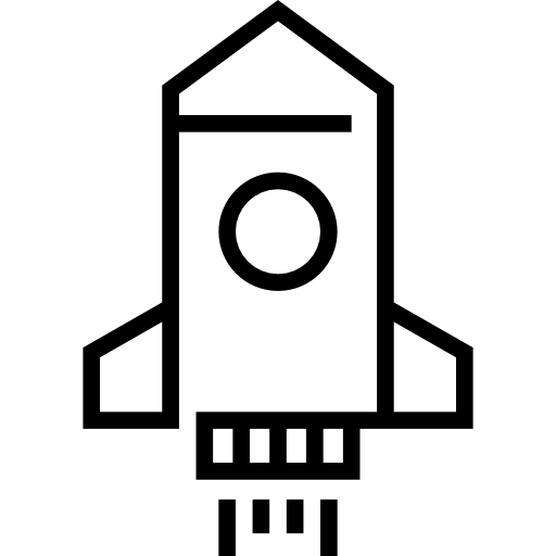 Space ship Detailed Straight Lineal icon