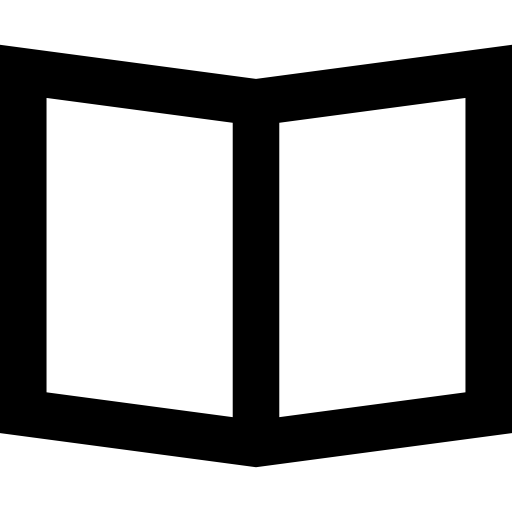 libro abierto icono gratis