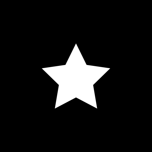 Star Basic Straight Filled icon