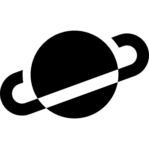 Saturn Basic Straight Filled icon