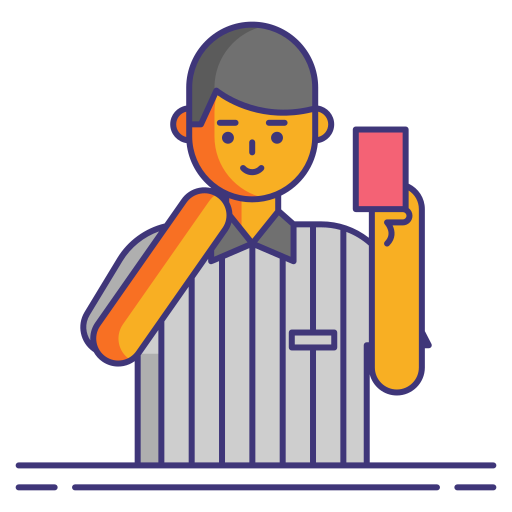 Referee Flaticons Lineal Color icon