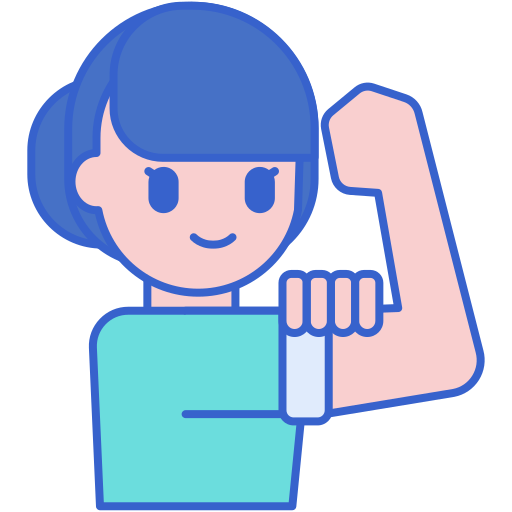 Strong woman free icon