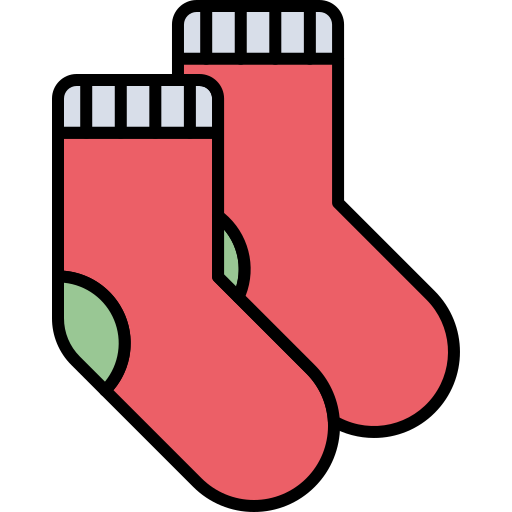 Sock Generic Outline Color icon