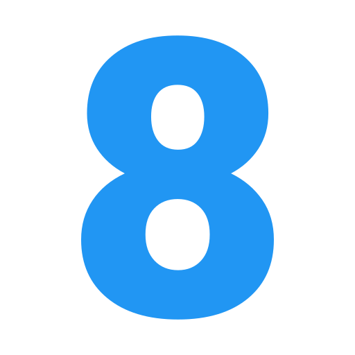 Number 8 - Free logo icons