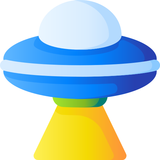 Ufo 3D Basic Gradient icon