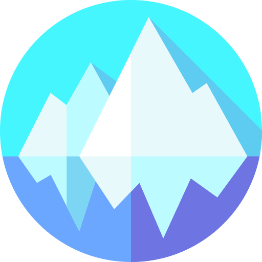 Iceberg Flat Circular Flat icon