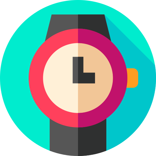 reloj de pulsera icono gratis