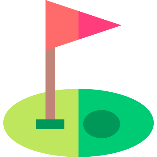 Golf Basic Straight Flat icon