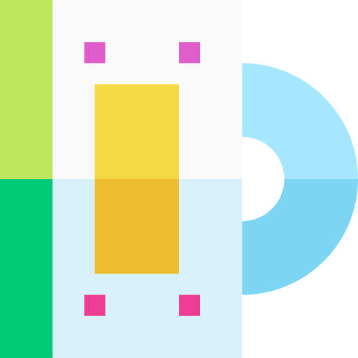 Compact disc Basic Straight Flat icon