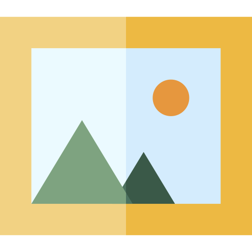 Picture Basic Straight Flat icon