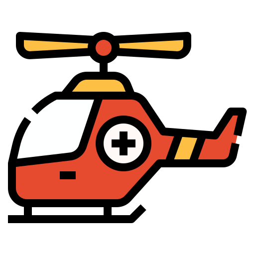 ambulancia aerea icono gratis