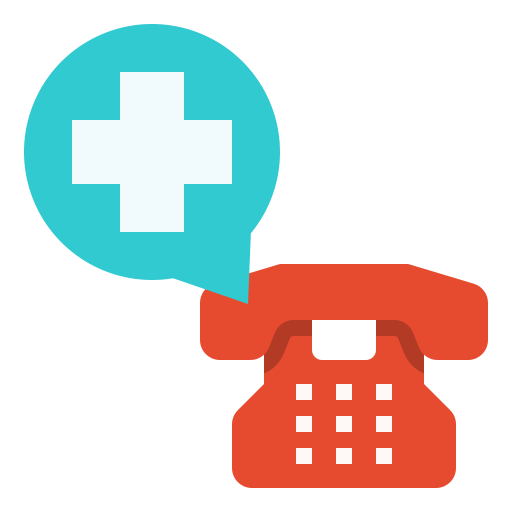 Emergency call Linector Flat icon