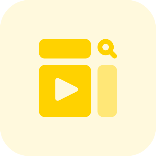 visualización de vídeo icono gratis