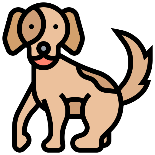 Dog Meticulous Lineal Color icon