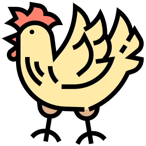 Chicken Meticulous Lineal Color icon