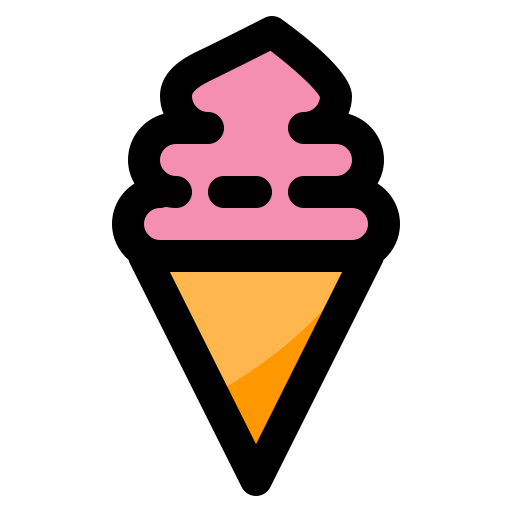 cucurucho de helado icono gratis