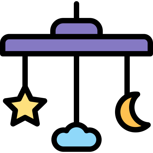 Crib mobile Generic Outline Color icon