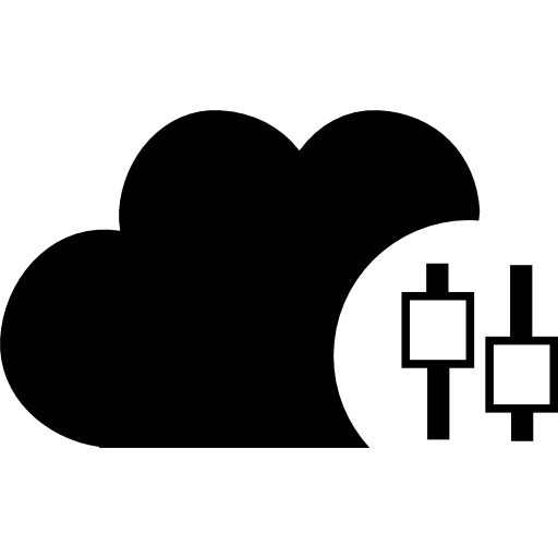 símbolo de interfaz de configuración de la nube icono gratis